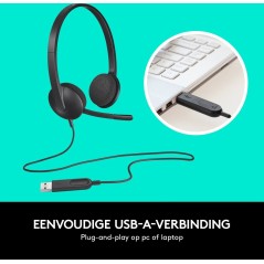 Logitech USB Headset H340 - Comfortable, High-Quality Audio for Clear Communication
